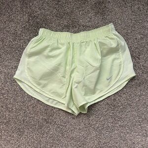 Nike Women's Neon Green/Yellow Athletic Shorts